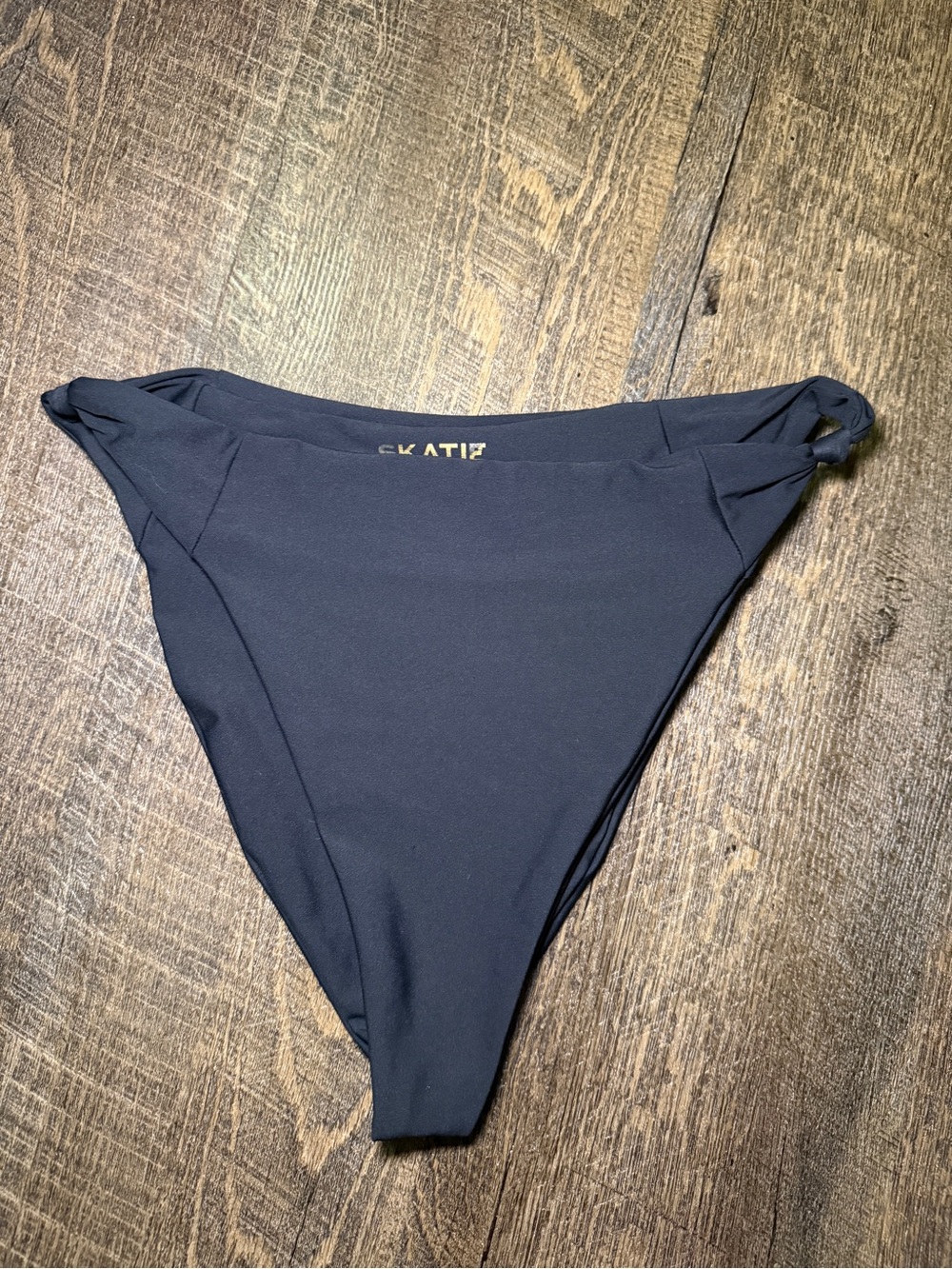 Skatie Salty High-Waist Black Women’s Swim Bottom Large